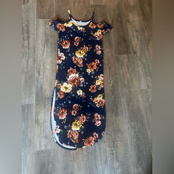 Maternity Dress navy floral - Picture 2 of 3